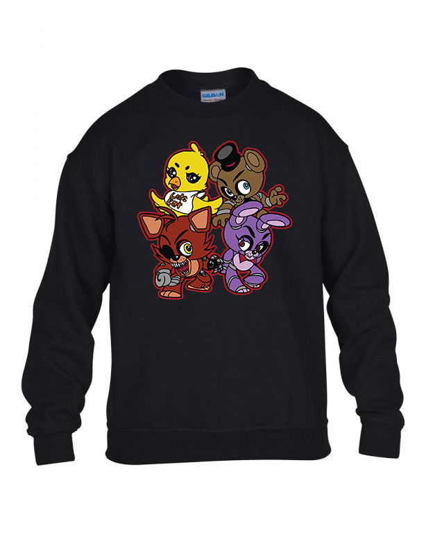five nights at freddy's Fekete Gyerek Pulóver