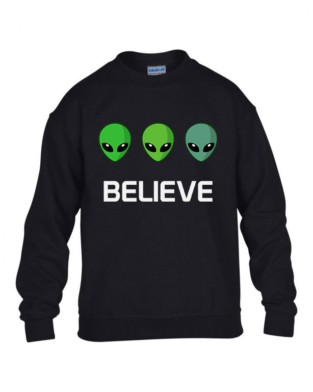 ufo believe Fekete Gyerek Pulóver