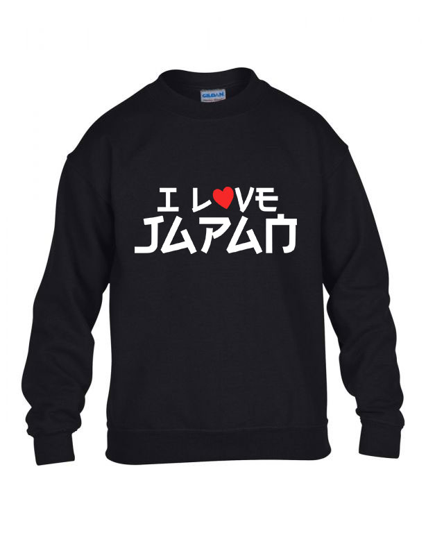 japan japán Fekete Gyerek Pulóver