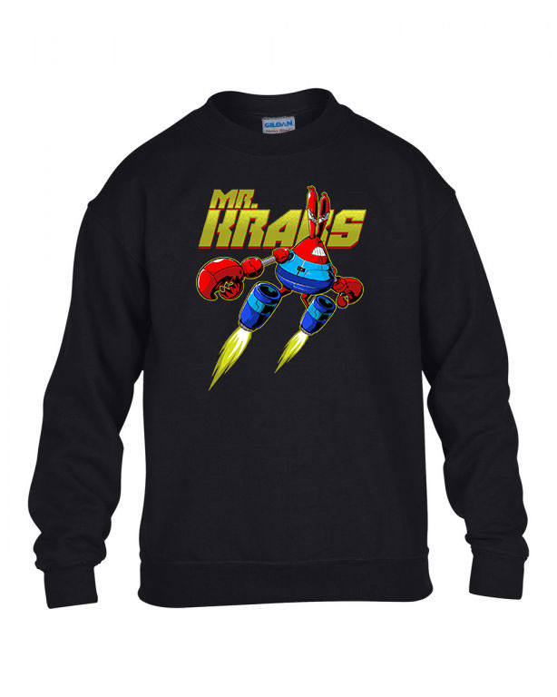 mr krabs rák úr spongya bob Fekete Gyerek Pulóver