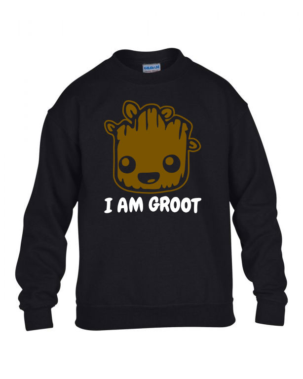 i am groot Fekete Gyerek Pulóver