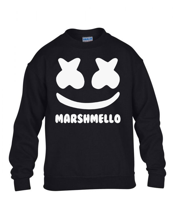 marshmello Fekete Gyerek Pulóver