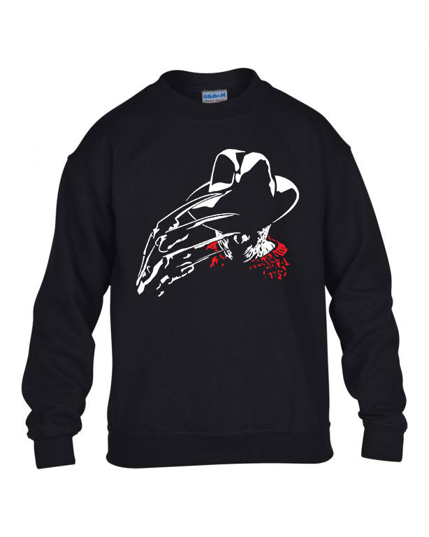horror freddy krueger Fekete Gyerek Pulóver