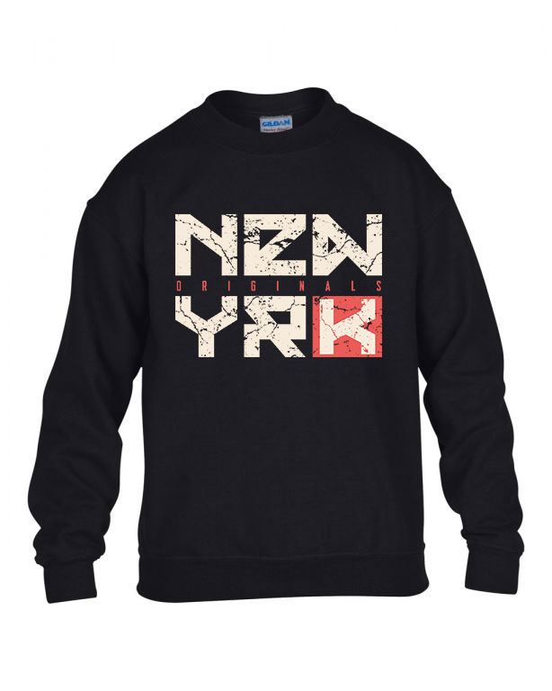 new york city Fekete Gyerek Pulóver