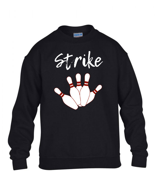 bowling strike Fekete Gyerek Pulóver