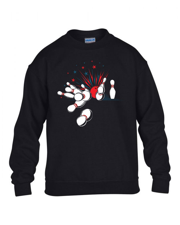 Bowling Fekete Gyerek Pulóver