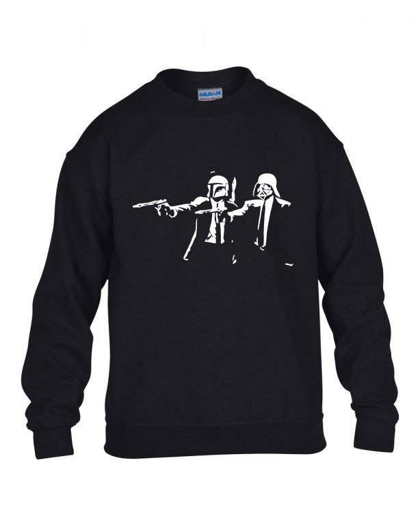 star wars darth vader boba fett Fekete Gyerek Pulóver