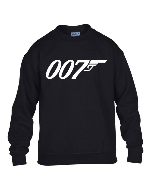 james bond 007 Fekete Gyerek Pulóver