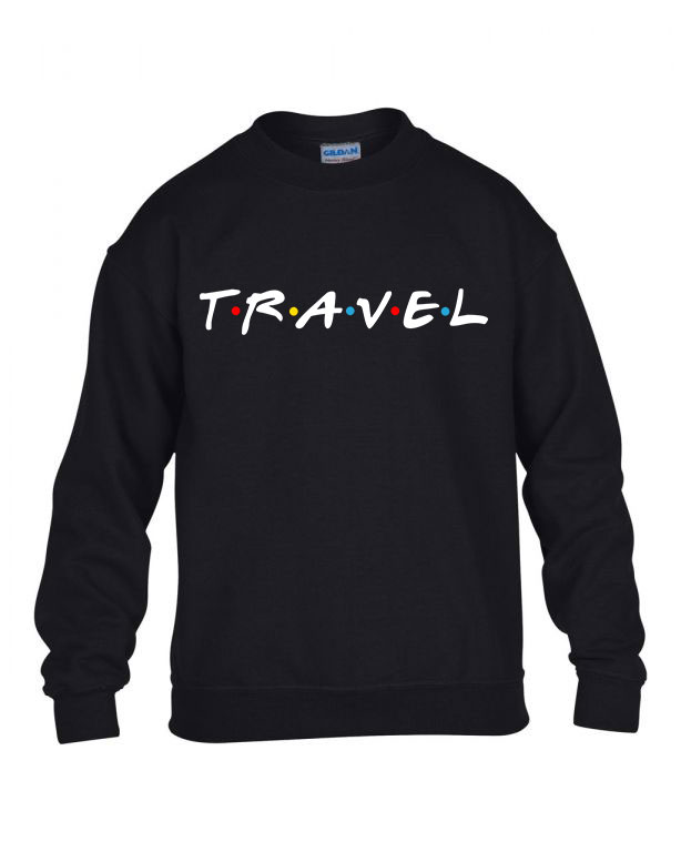 travel utazás nyaraló Fekete Gyerek Pulóver