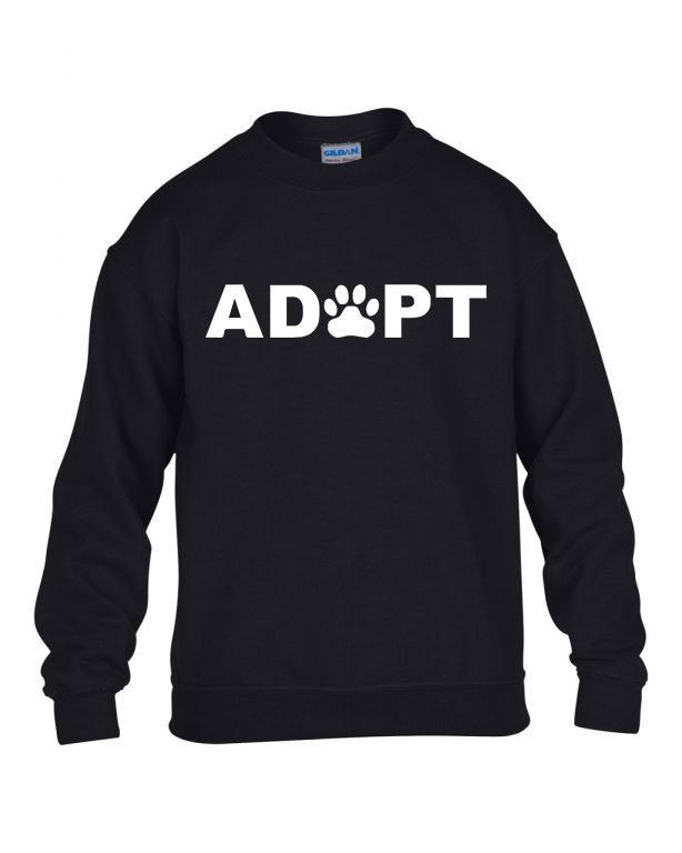 kutya kutyás adopt adoptálás Fekete Gyerek Pulóver