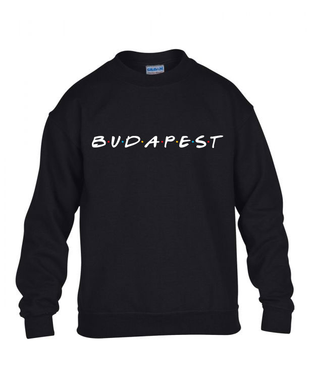 budapest Fekete Gyerek Pulóver