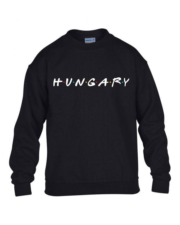 hungary magyarország Fekete Gyerek Pulóver
