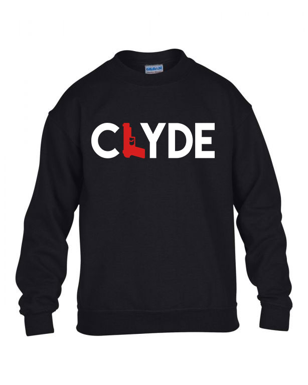 Bonnie és Clyde Fekete Gyerek Pulóver
