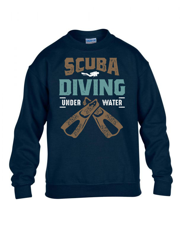 scuba diving búvárkodás búvár Sötétkék Gyerek Pulóver