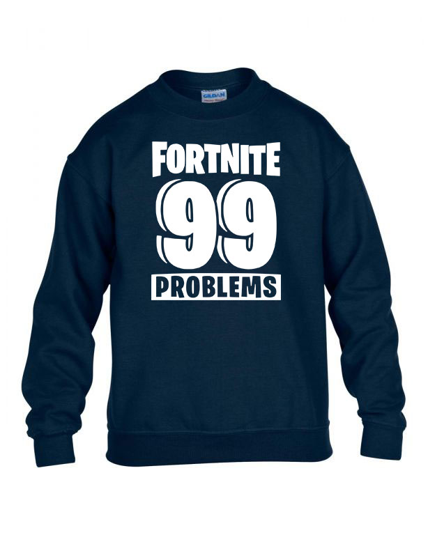 fortnite gamer Sötétkék Gyerek Pulóver