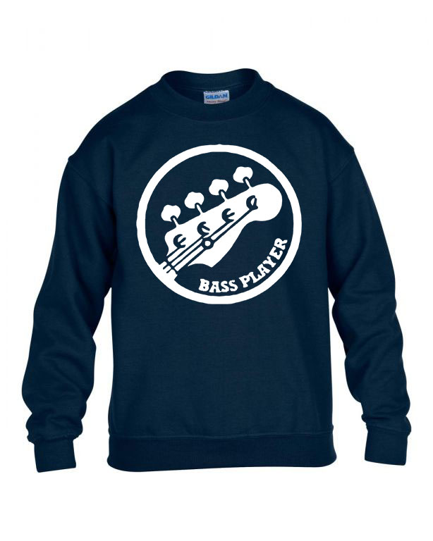bass gitár gitáror Sötétkék Gyerek Pulóver