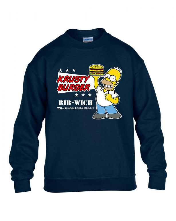 homer simpson Sötétkék Gyerek Pulóver
