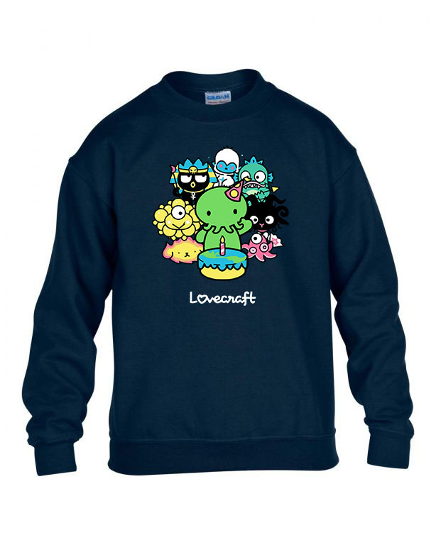 hp lovecraft Sötétkék Gyerek Pulóver