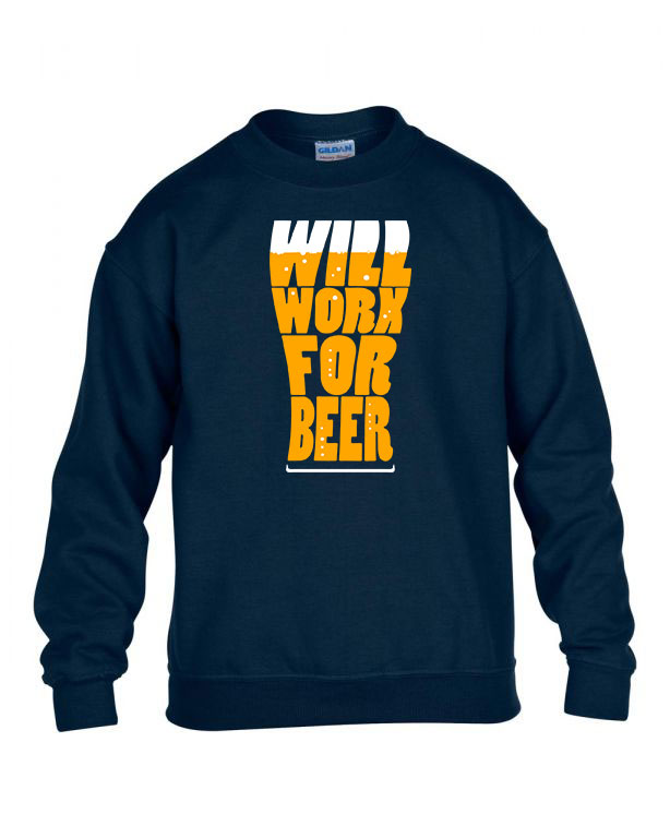 sör alkohol humor Sötétkék Gyerek Pulóver
