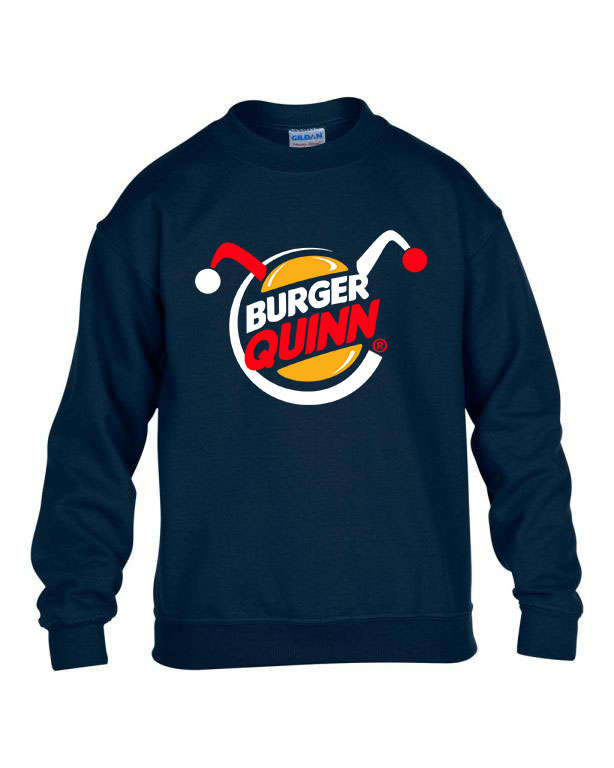 burger king harley quinn Sötétkék Gyerek Pulóver