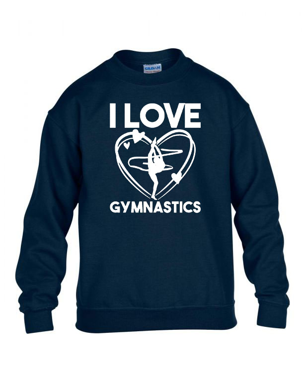Love Gimnasztika Sötétkék Gyerek Pulóver