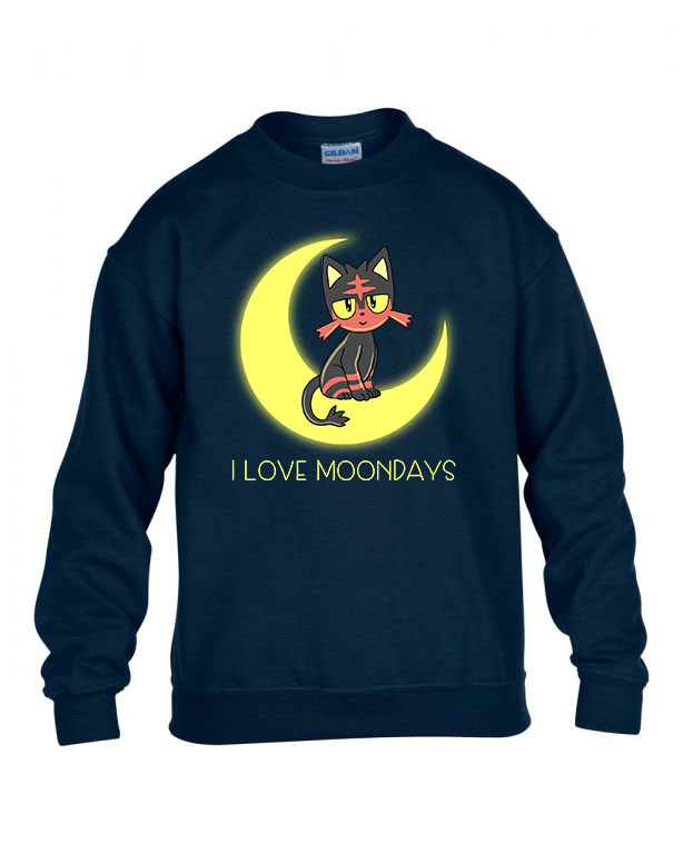 pokemon kitten Sötétkék Gyerek Pulóver