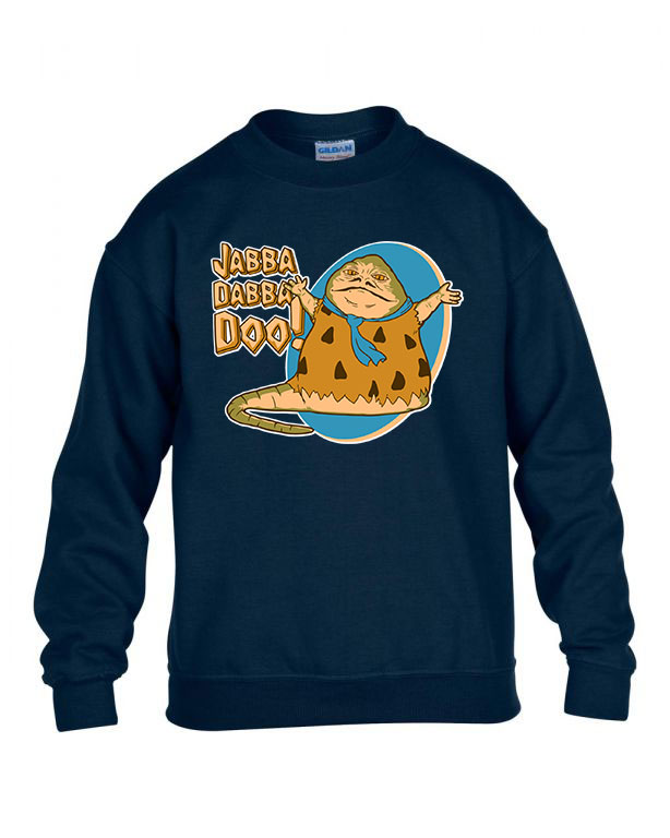 star wars jabba Sötétkék Gyerek Pulóver