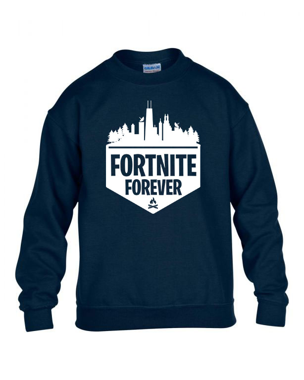 fortnite forever Sötétkék Gyerek Pulóver
