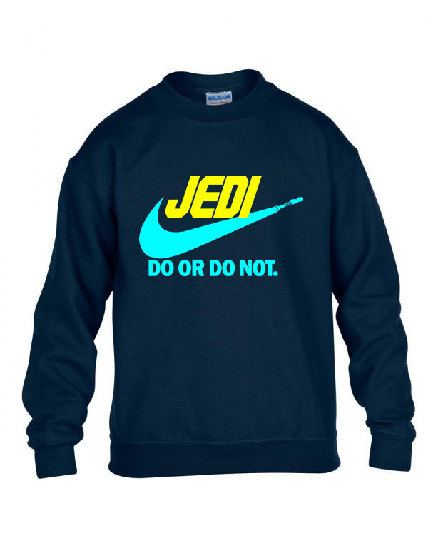 star wars jedi do or do not Sötétkék Gyerek Pulóver