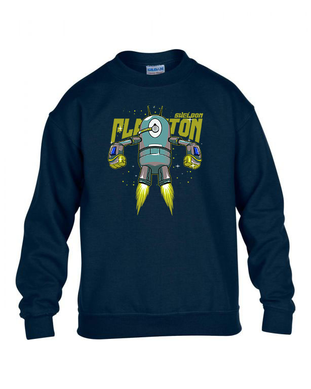 spongya bob plankton Sötétkék Gyerek Pulóver