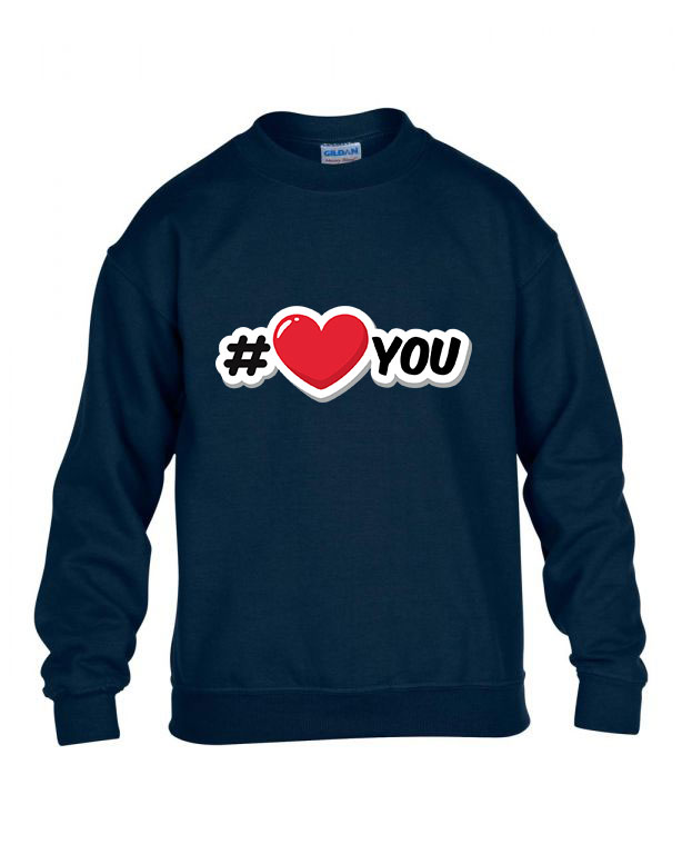i love you Sötétkék Gyerek Pulóver