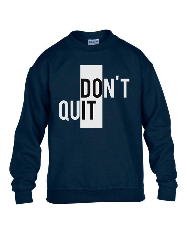 Do It Dont Quit Sötétkék Gyerek Pulóver