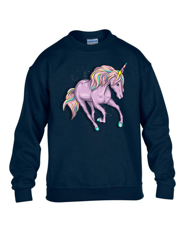 Unikornis unicorn Sötétkék Gyerek Pulóver