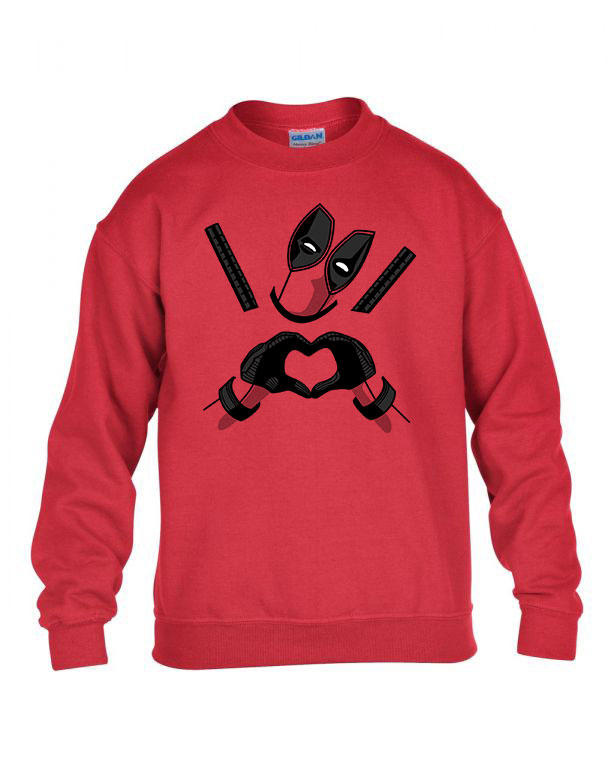 Deadpool Piros Gyerek Pulóver
