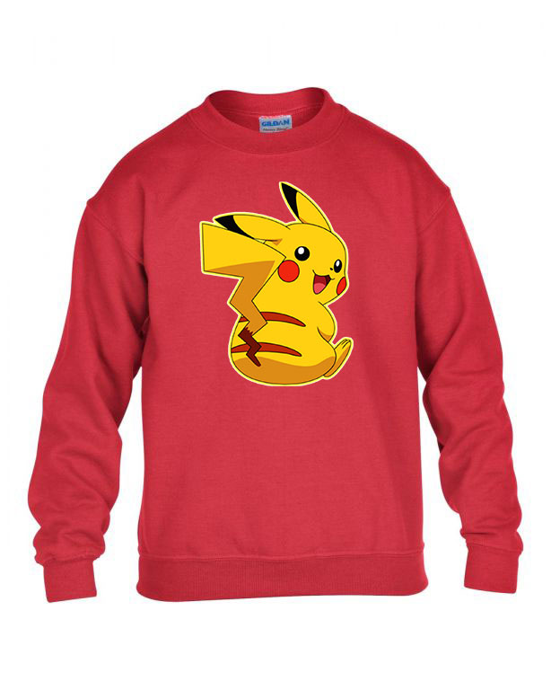 pokemon pikachu Piros Gyerek Pulóver