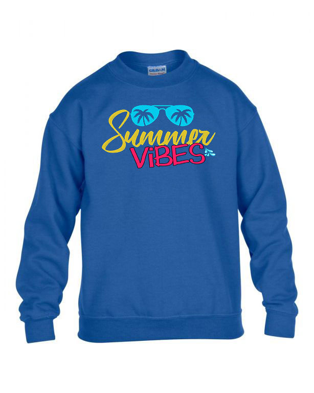 summer vibes nyár nyaralás Kék Gyerek Pulóver