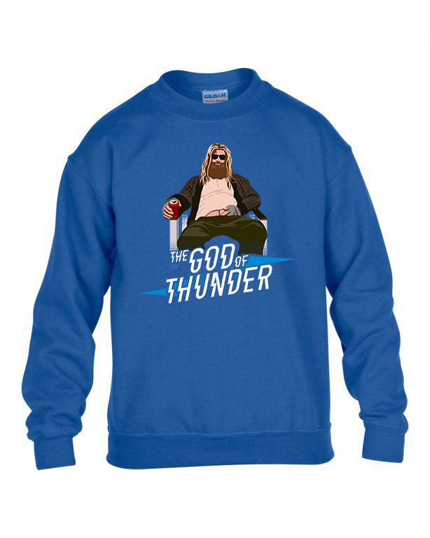 Thor Avengers Bosszúállók Kék Gyerek Pulóver