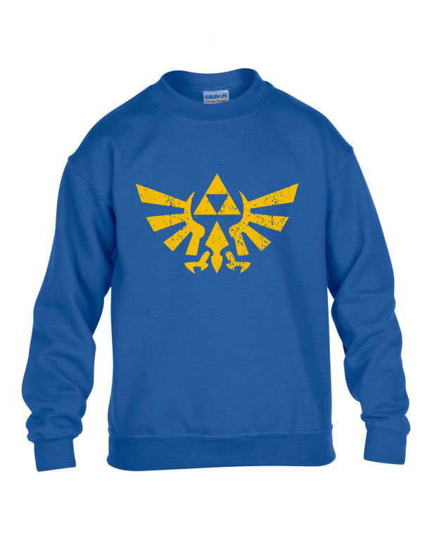 Hyrule Link Zelda Kék Gyerek Pulóver
