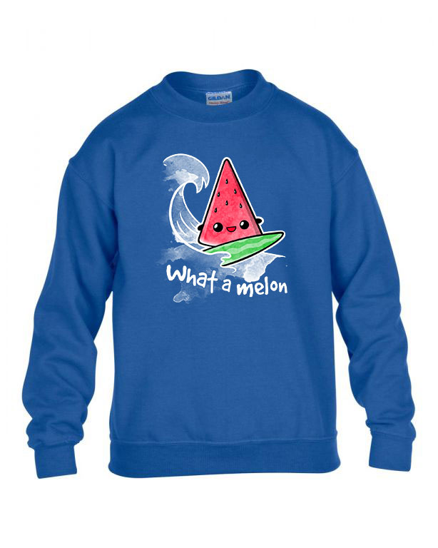 what a melon dinnyes nyár szörf Kék Gyerek Pulóver