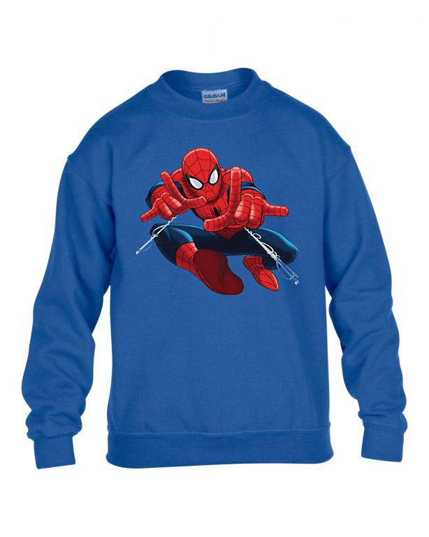 pókermber spider man Kék Gyerek Pulóver