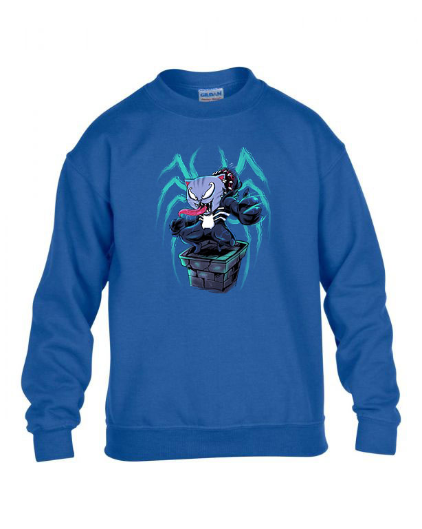 venom macska Kék Gyerek Pulóver