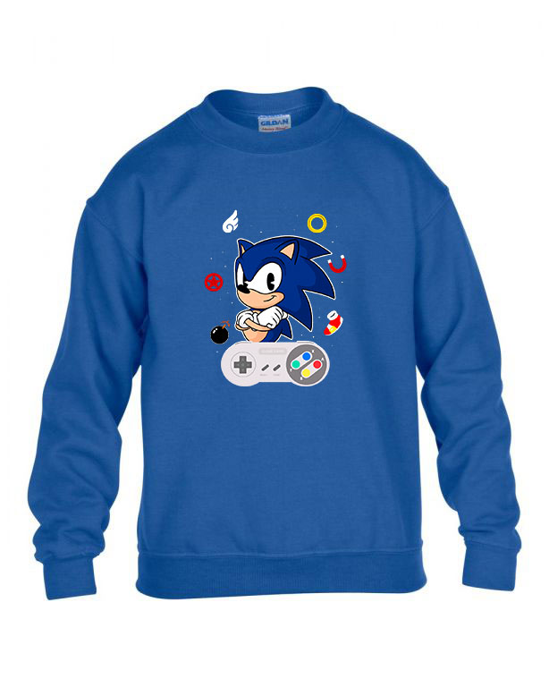 sonic Kék Gyerek Pulóver
