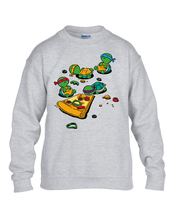 Tini Ninja Teknőcök TMNT Sportszürke Gyerek Pulóver