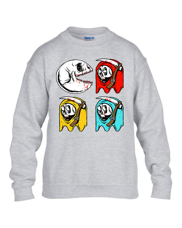 pac man Sportszürke Gyerek Pulóver