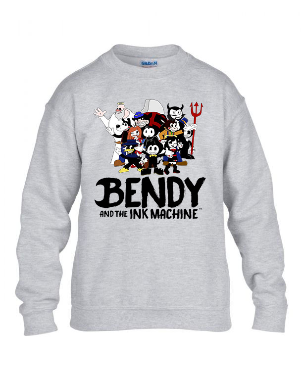 bendy and the inkmachine Sportszürke Gyerek Pulóver