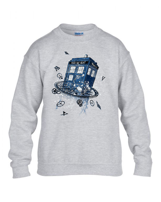 tardis dr who ki vagy doki Sportszürke Gyerek Pulóver