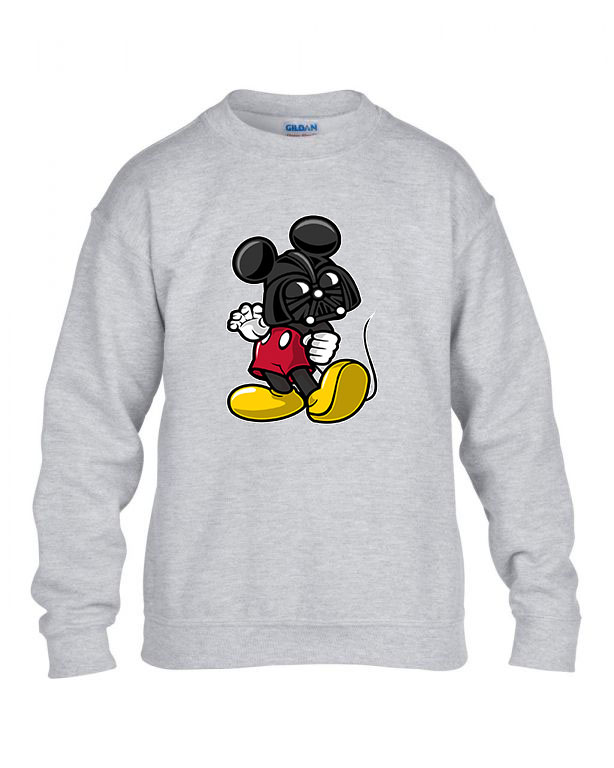 mickey egért darth Sportszürke Gyerek Pulóver
