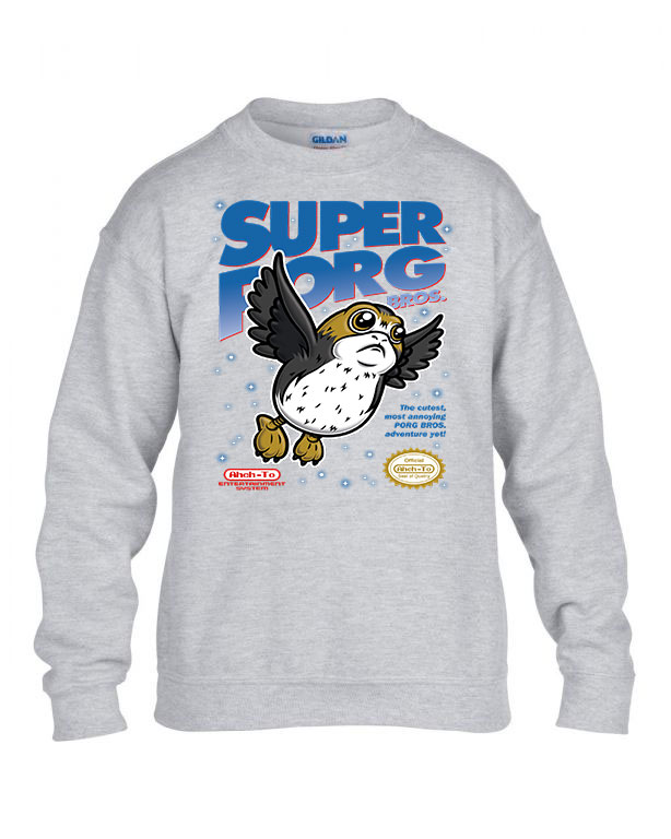 porg star wars Sportszürke Gyerek Pulóver