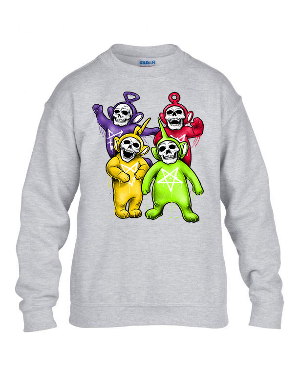 teletubbies koponya Sportszürke Gyerek Pulóver