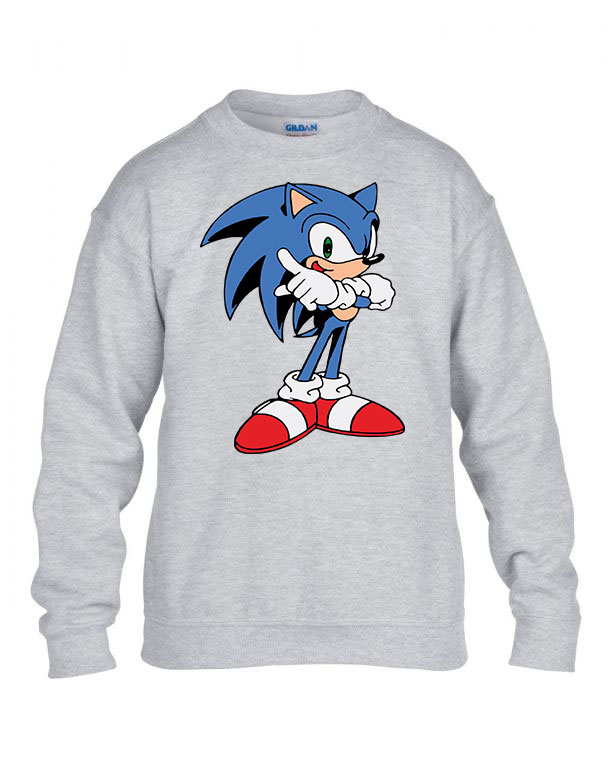 sonic Sportszürke Gyerek Pulóver